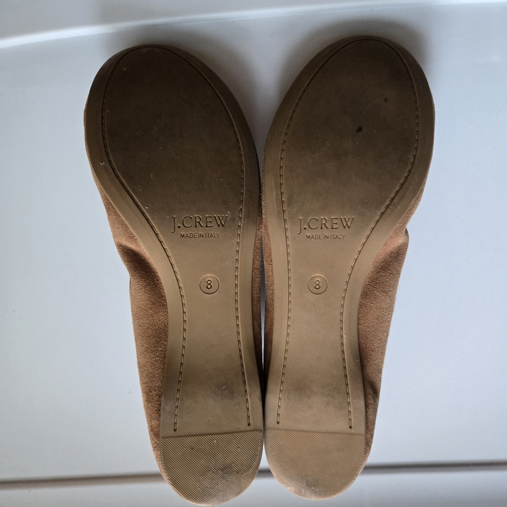 J. Crew Tan Suede Flats for Everyday Comfort - Picture 3 of 5